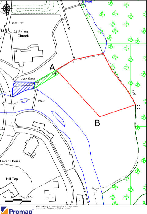Layout plan for the burial ground extension